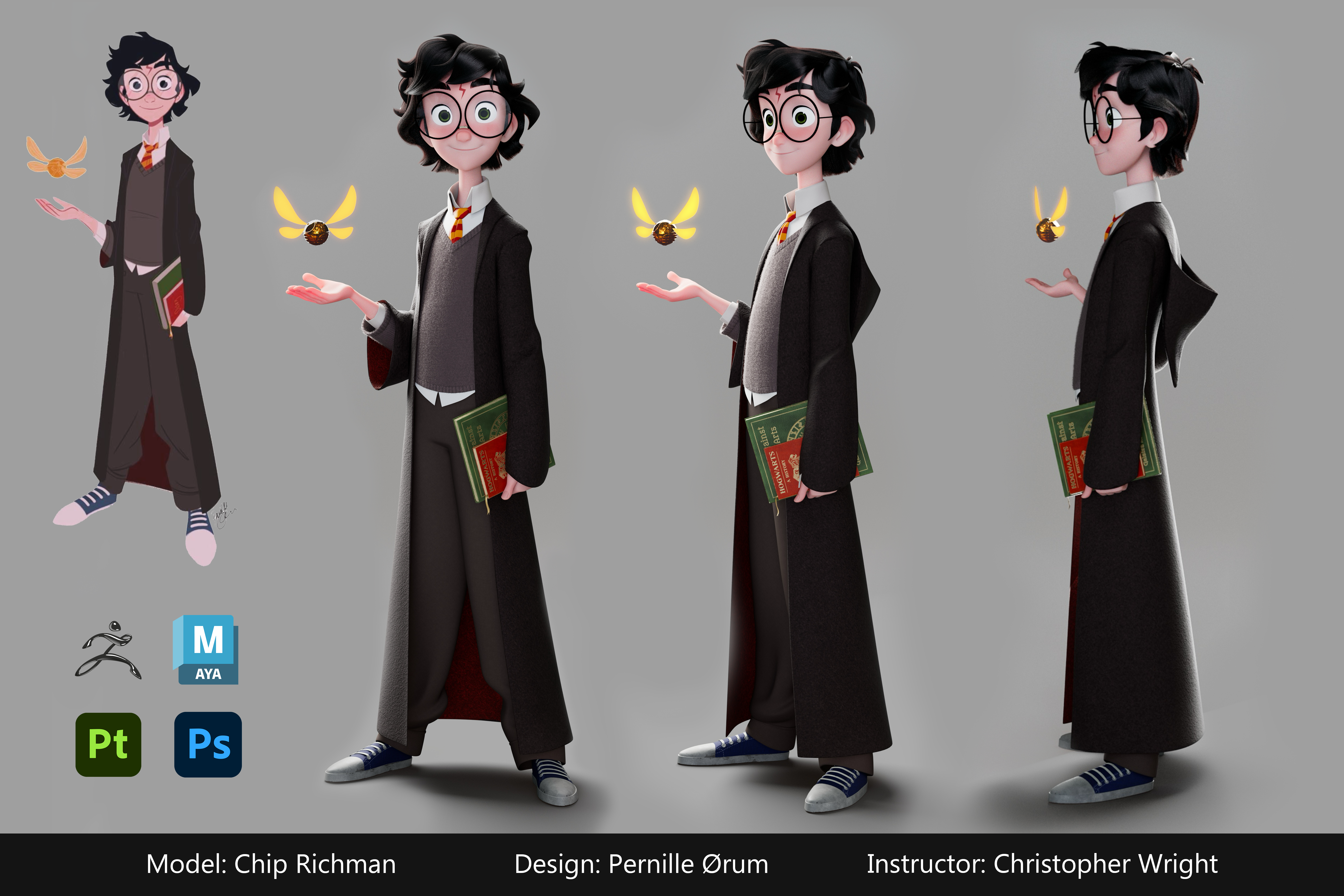 Character animation example